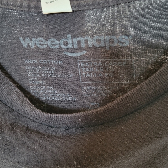 Weedmaps Men's Black T-shirt Short Sleeves Collector XL - Picture 5 of 10